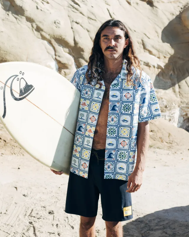 Quiksilver x Pacifico Baja Casual Short Sleeve Shirt - Off White sold by Quiksilver