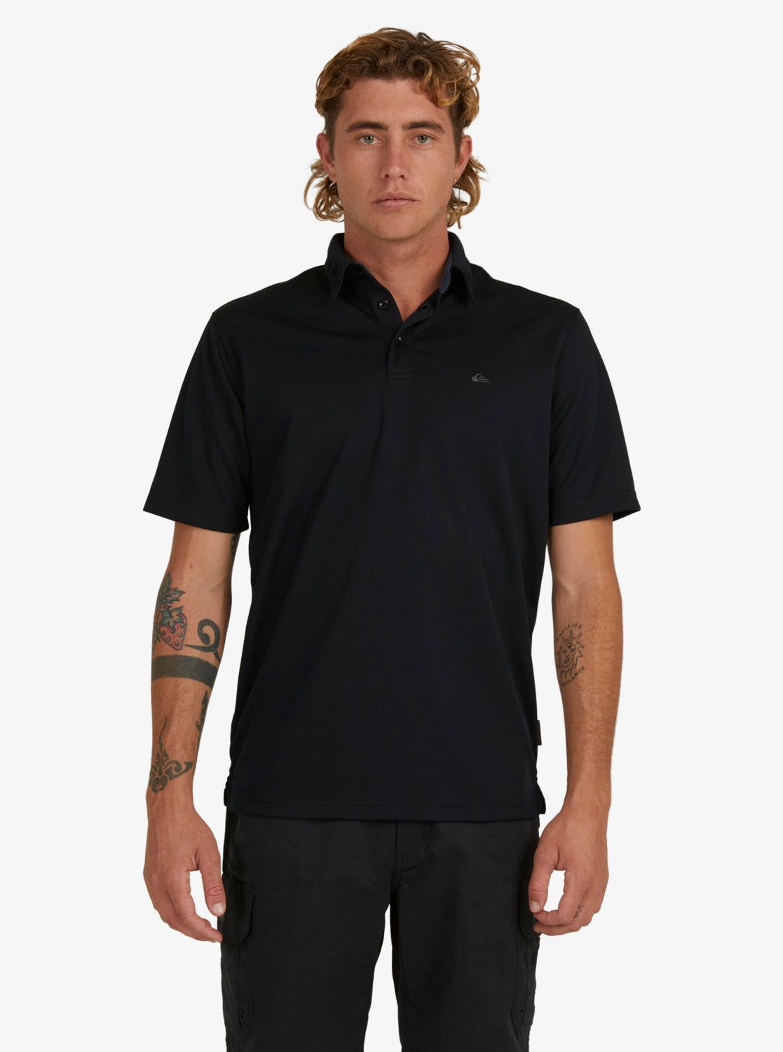Waterman Water Short Sleeve Polo Shirt - Black sold by Quiksilver product image thumbnail 3