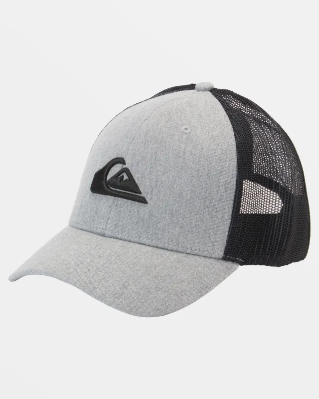 Grounder Trucker Hat - Heather Grey made by Quiksilver