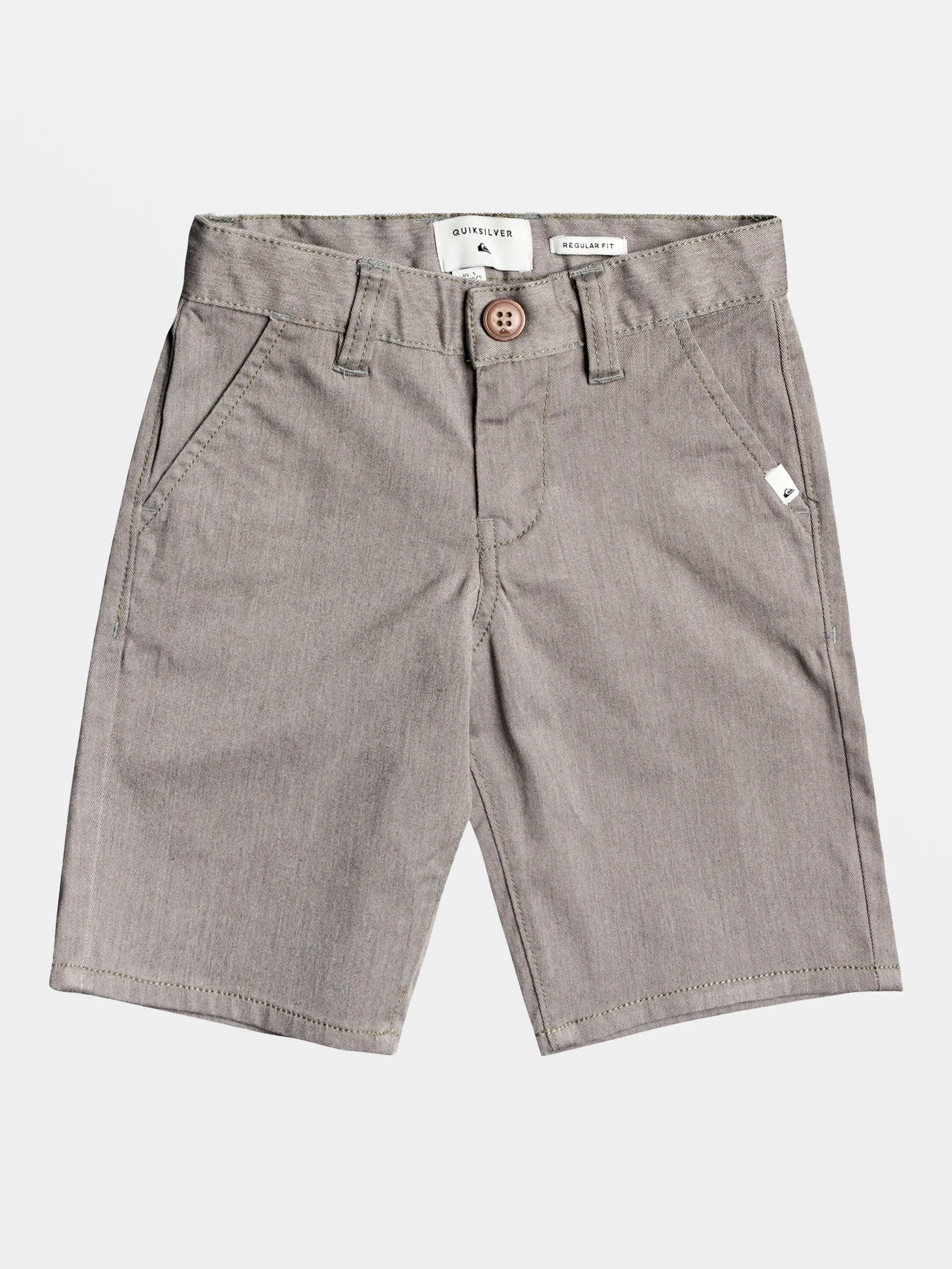 Boys 2-7 Everyday Union Stretch Chino Shorts - Light Grey Heather sold by Quiksilver