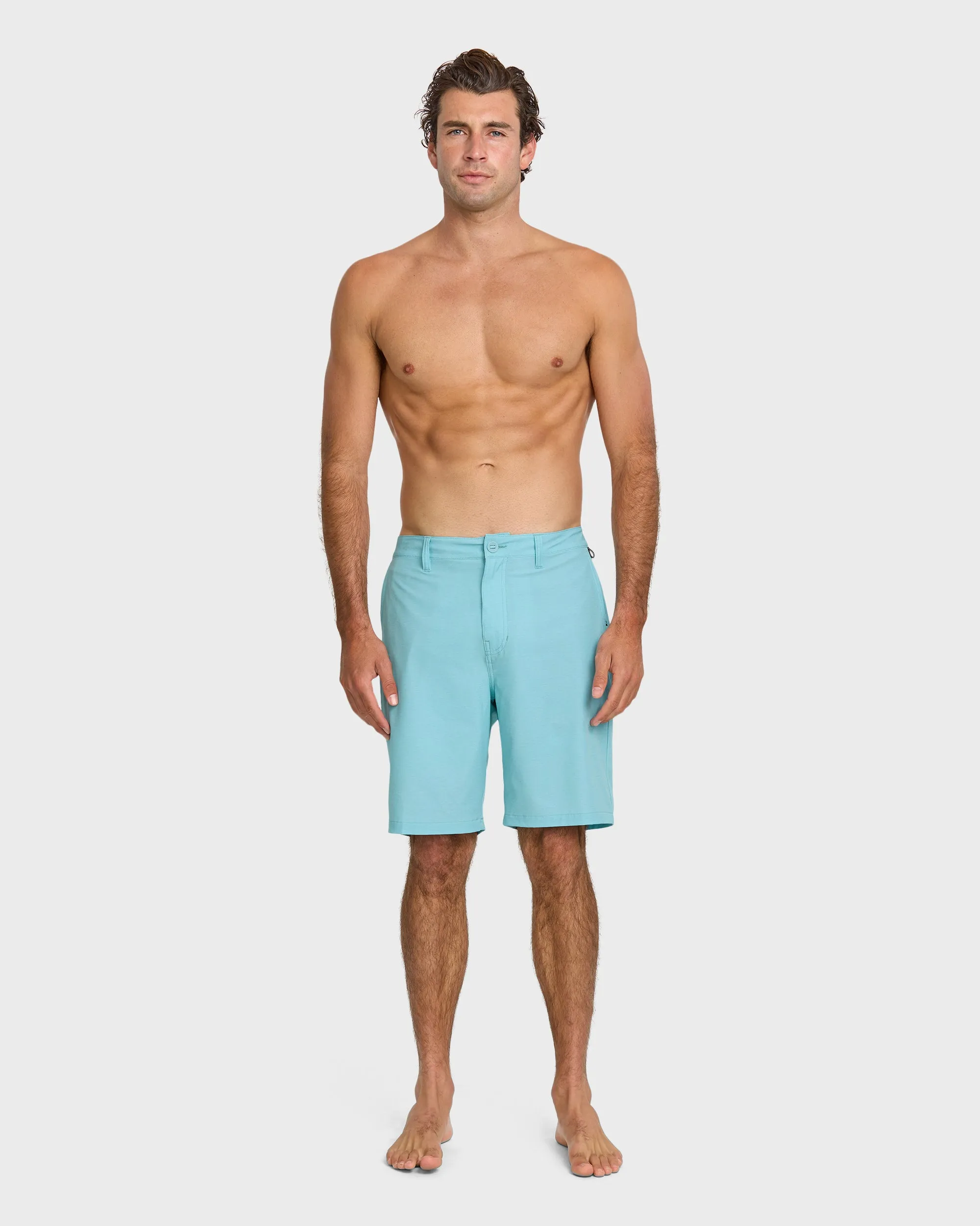Union Heather 20" Amphibian Hybrid Shorts - Aqua Blue sold by Quiksilver product image thumbnail 3