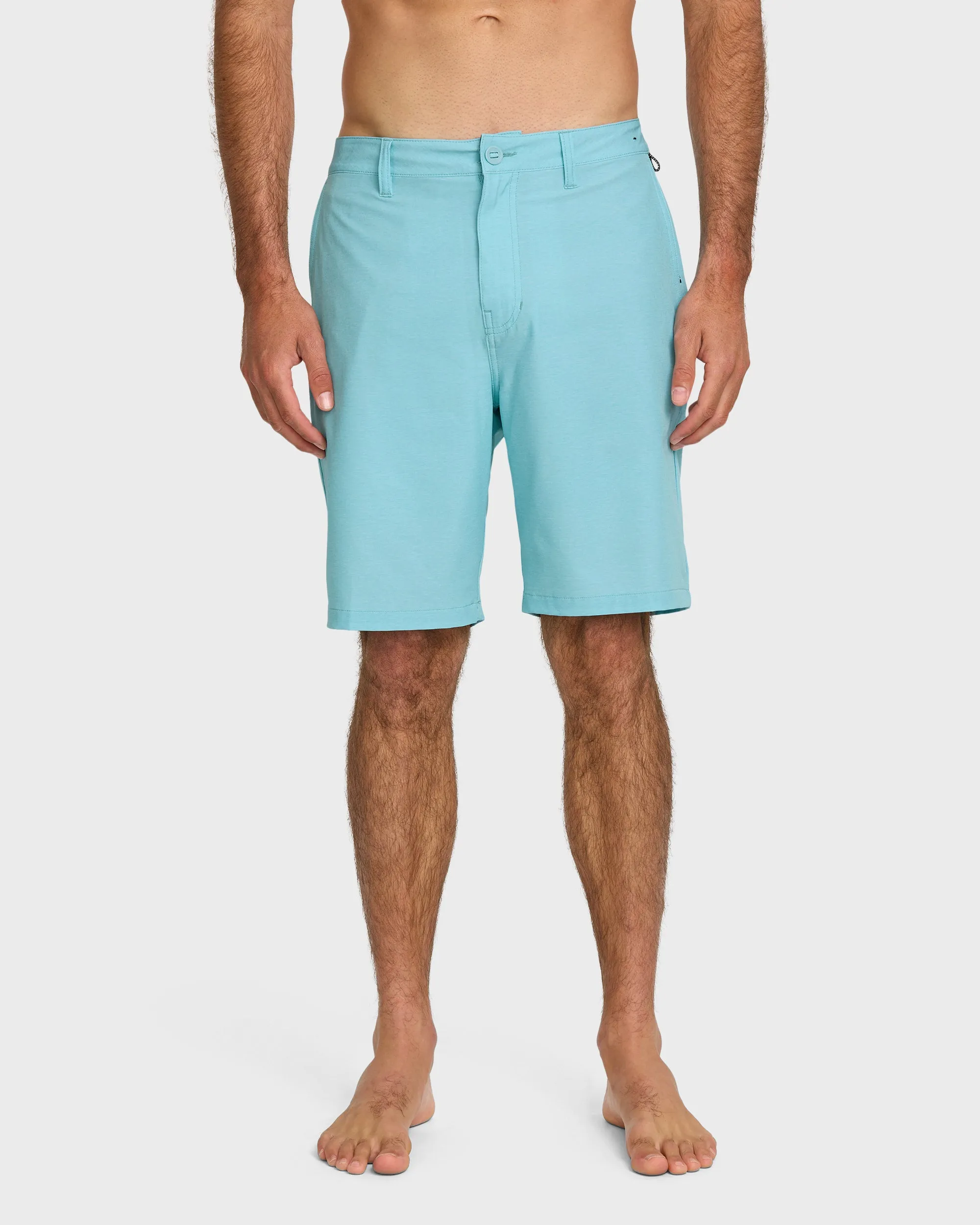 Union Heather 20" Amphibian Hybrid Shorts - Aqua Blue sold by Quiksilver