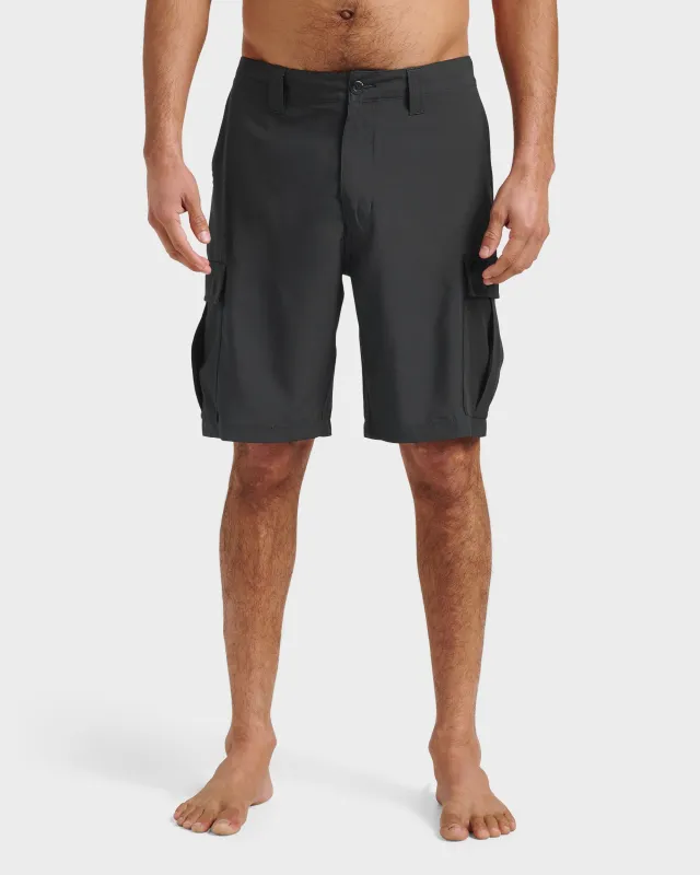 Union Amphibian Cargo 20" Hybrid Short - Black sold by Quiksilver