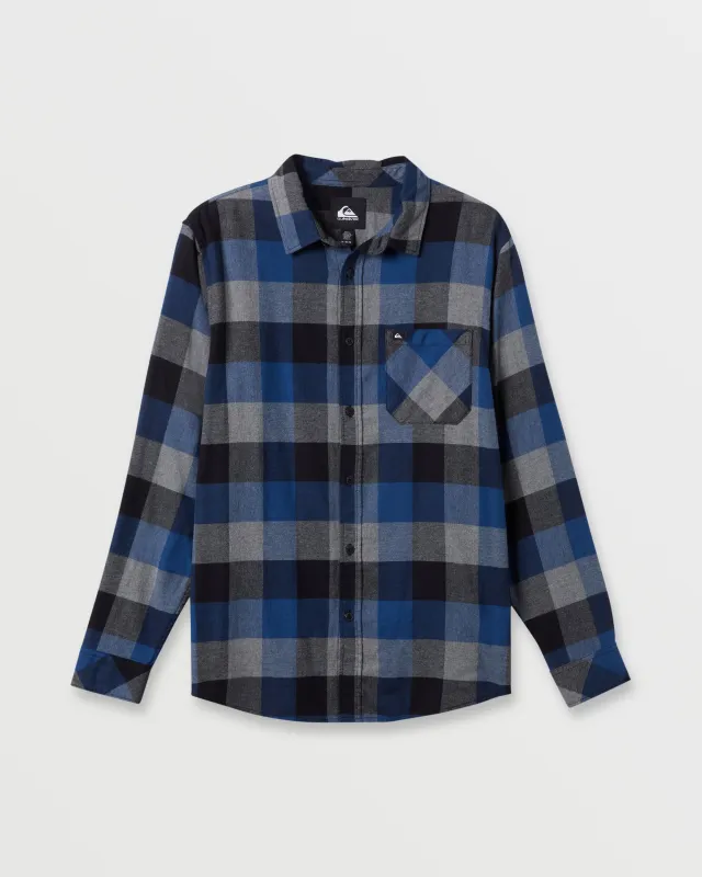 Motherfly Long Sleeve Flannel - Estate Blue Motherfly sold by Quiksilver