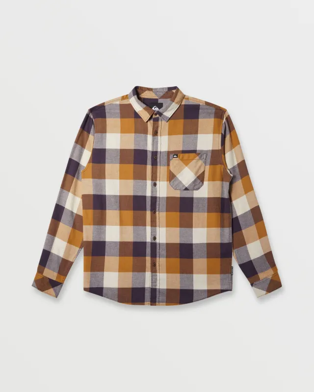 Motherfly Long Sleeve Flannel - Bone Brown Motherfly Flannel sold by Quiksilver