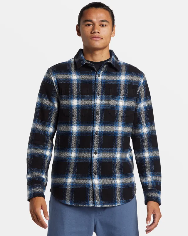 DNA Long Sleeve Flannel Shirt - Black Dna Flannel sold by Quiksilver