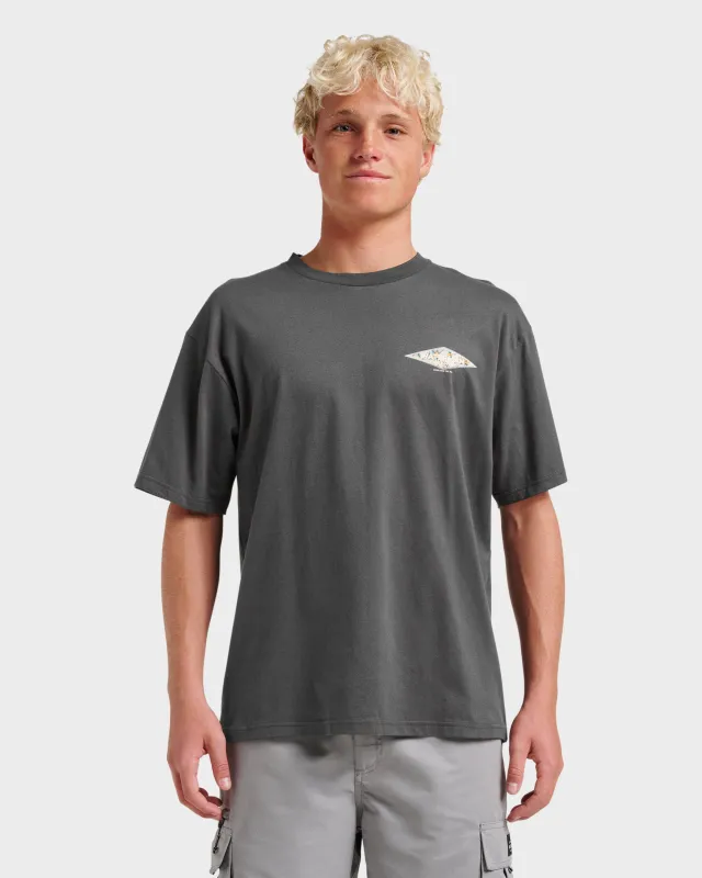 Waterman Diamond Classic T-shirt - Phantom sold by Quiksilver