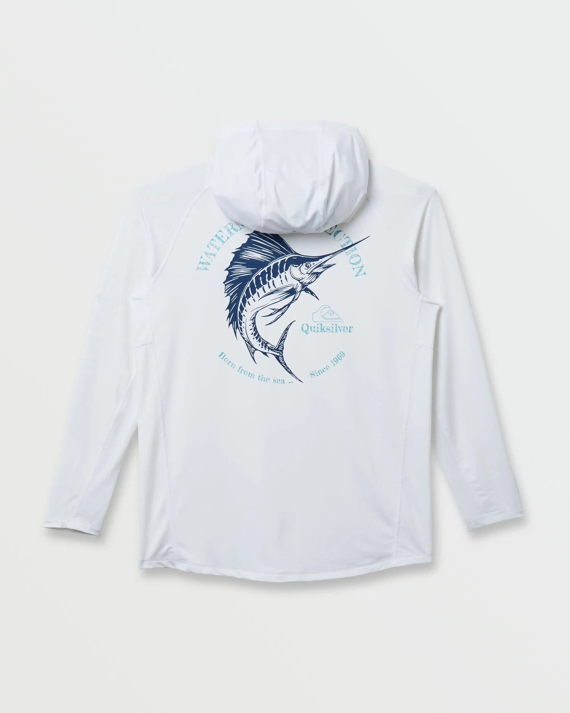 Waterman Marley Hooded Surf Tee - White sold by Quiksilver product image thumbnail 3