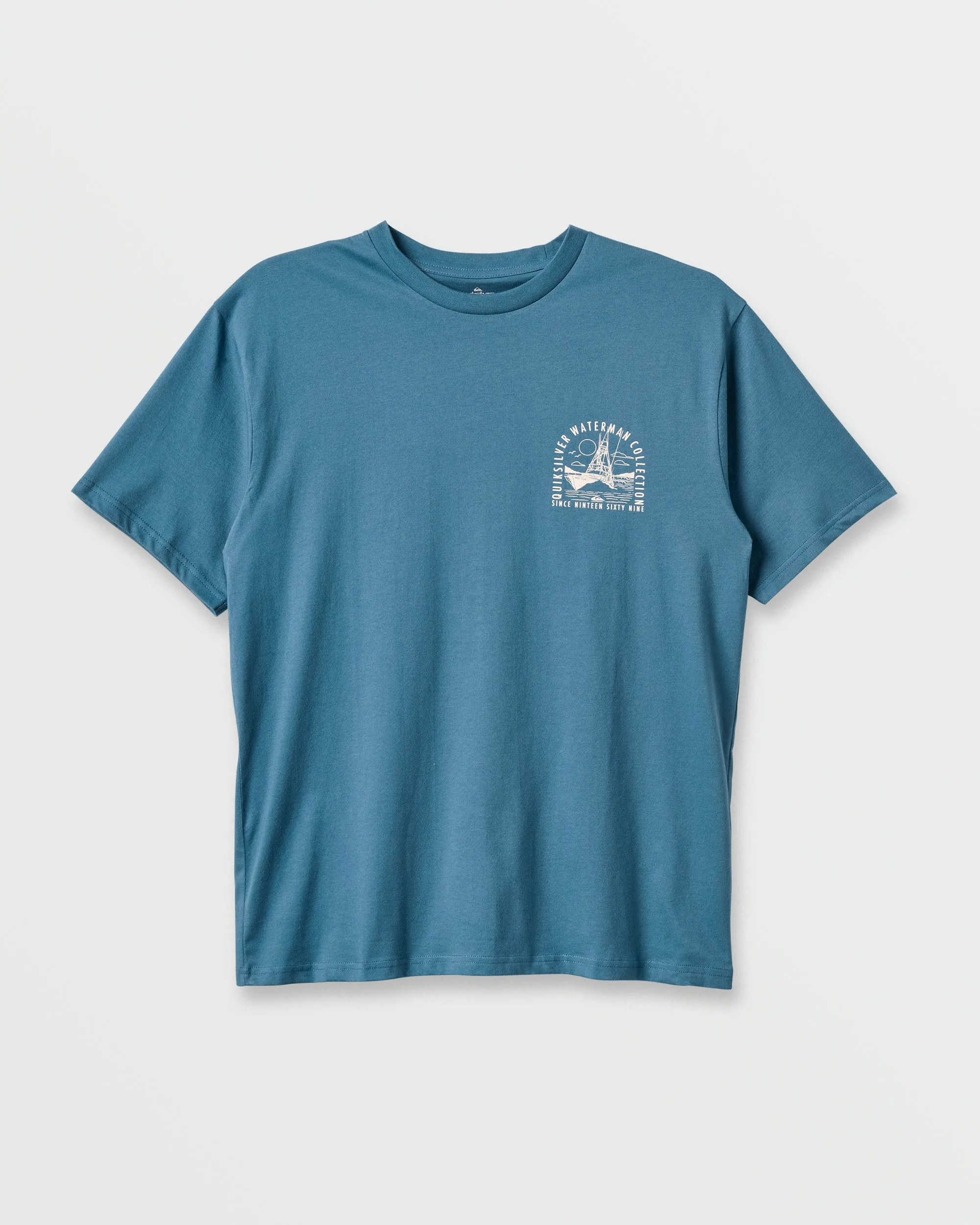 Waterman Out To Sea Classic T-shirt - Real Teal sold by Quiksilver product image thumbnail 5