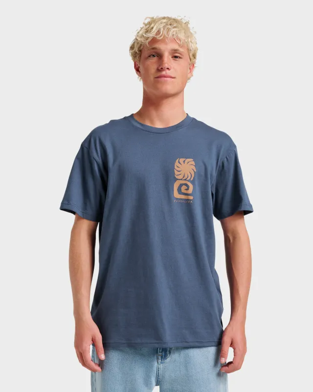 Peaceful Livin Classic T-shirt - Navy sold by Quiksilver
