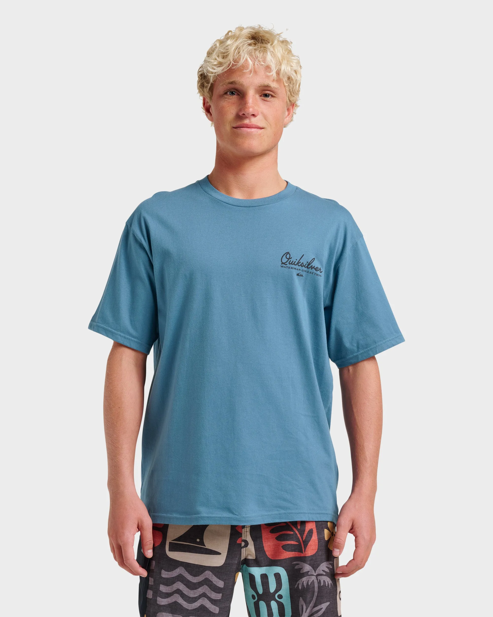 Waterman Pleasure Island Classic T-shirt - Real Teal sold by Quiksilver