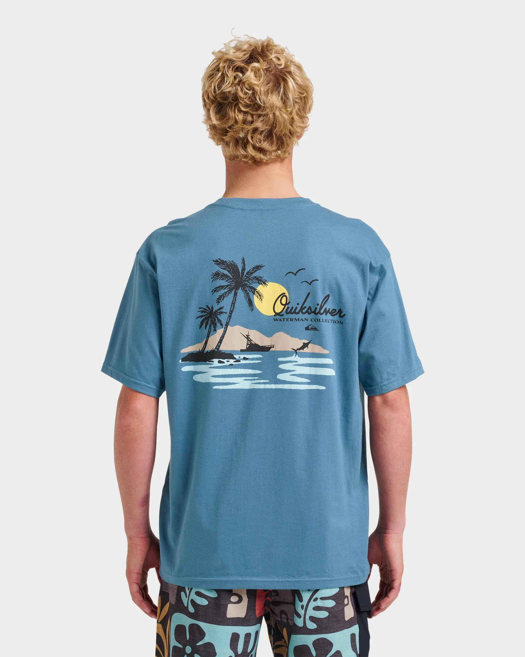 Waterman Pleasure Island Classic T-shirt - Real Teal sold by Quiksilver product image thumbnail 2