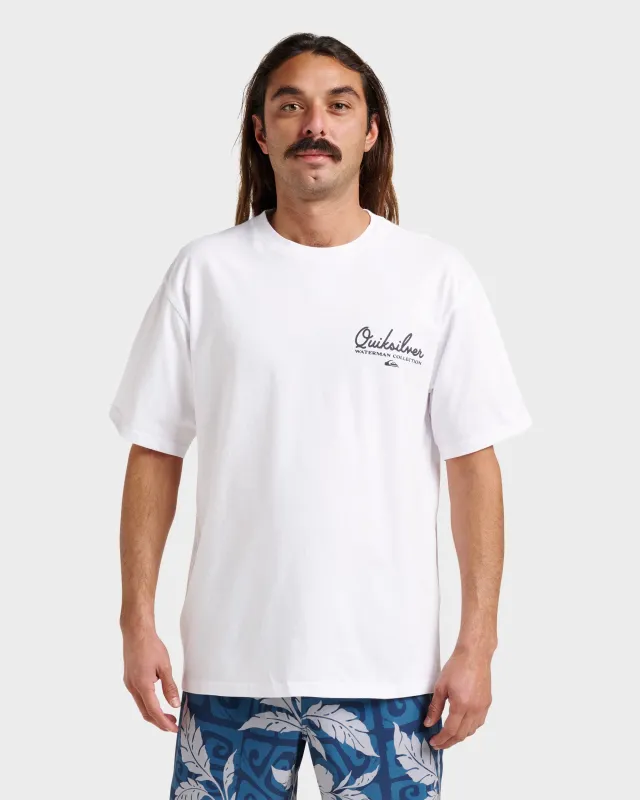 Waterman Pleasure Island Classic T-shirt - White sold by Quiksilver