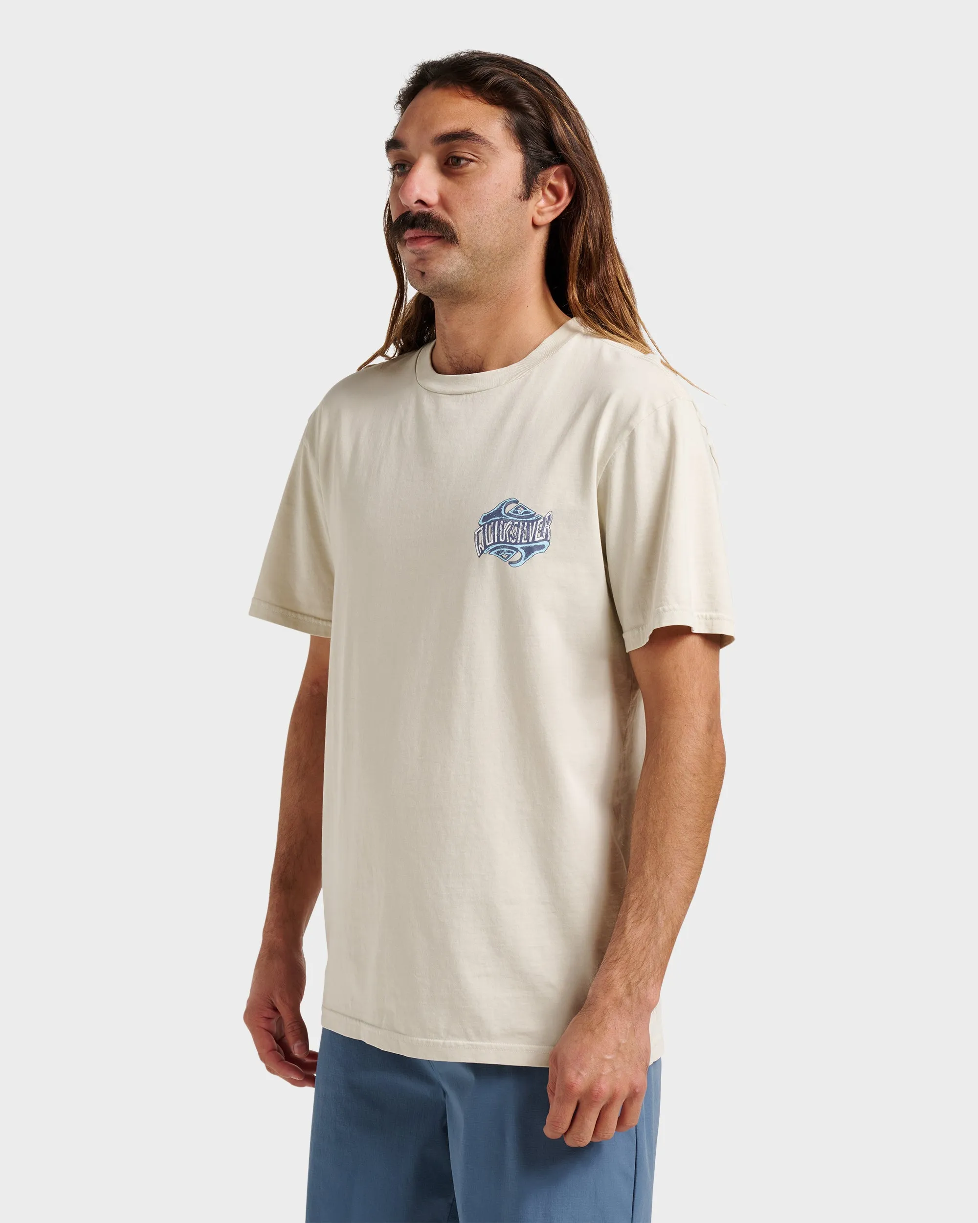 Three Deeppigment Dye T-Shirt - Moonstruck sold by Quiksilver product image thumbnail 3