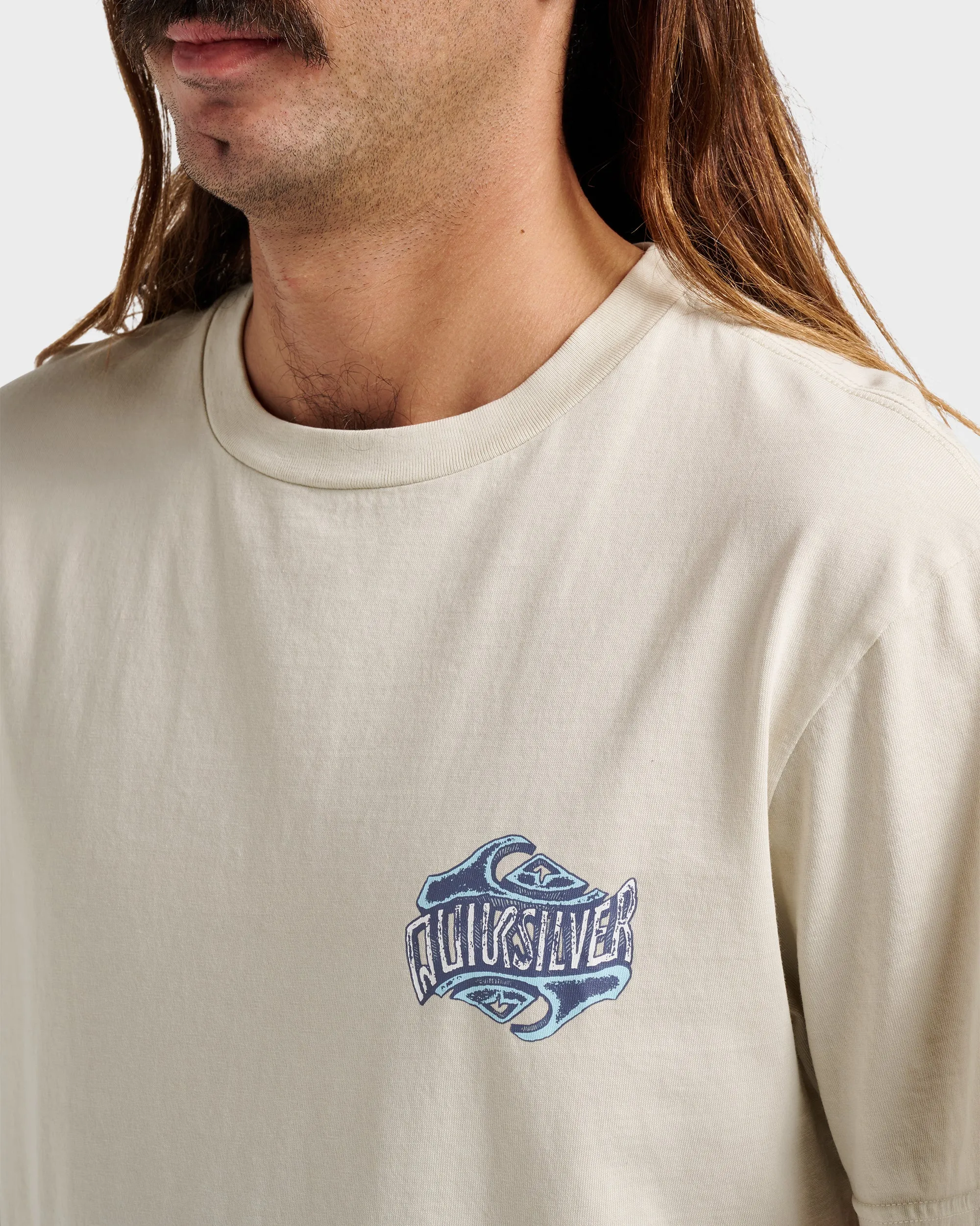Three Deeppigment Dye T-Shirt - Moonstruck sold by Quiksilver product image thumbnail 4