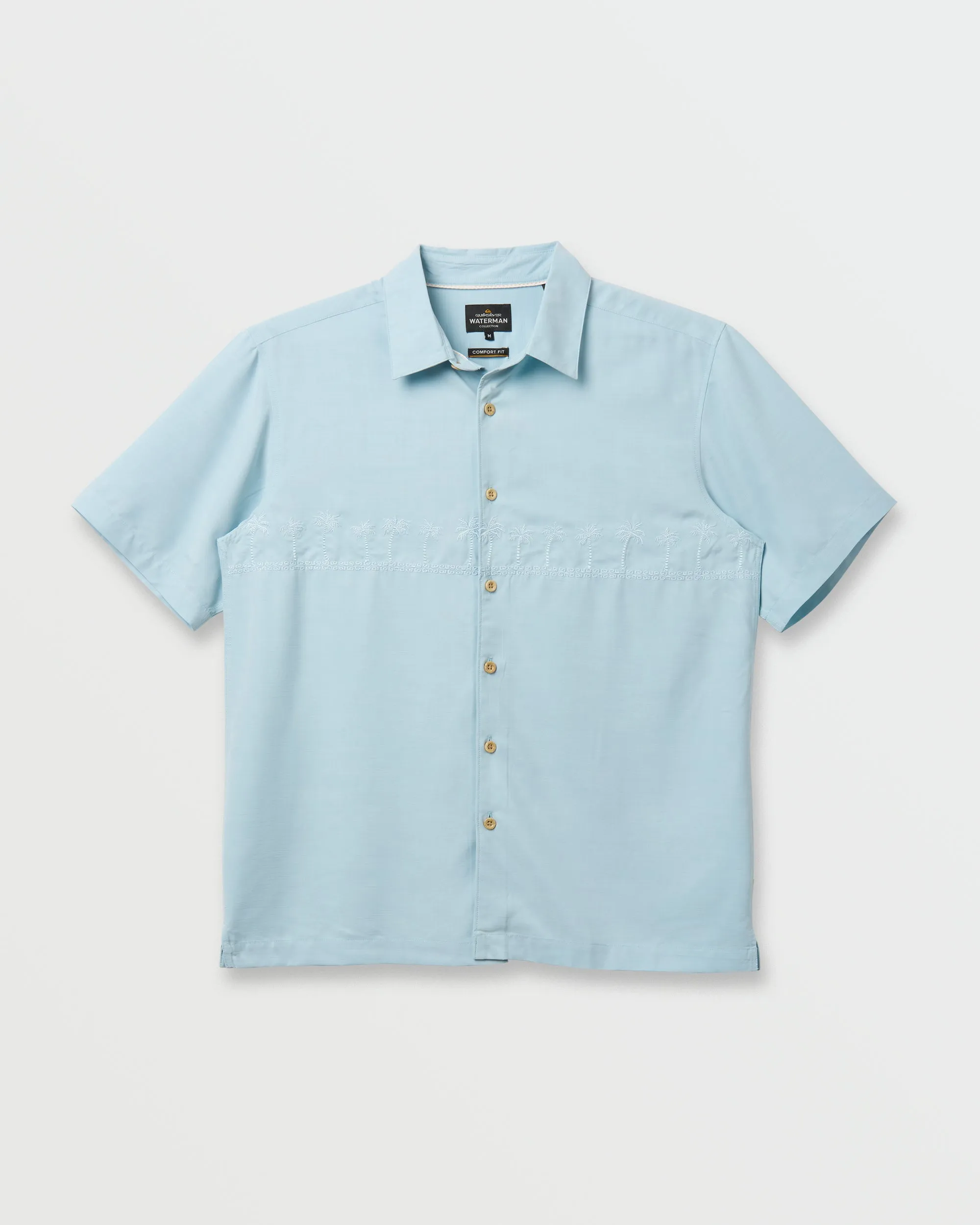 Waterman Tahiti Palms Premium Anti-Wrinkle Shirt - Sterling Blue sold by Quiksilver product image thumbnail 5