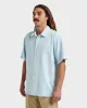 Waterman Tahiti Palms Premium Anti-Wrinkle Shirt - Sterling Blue sold by Quiksilver