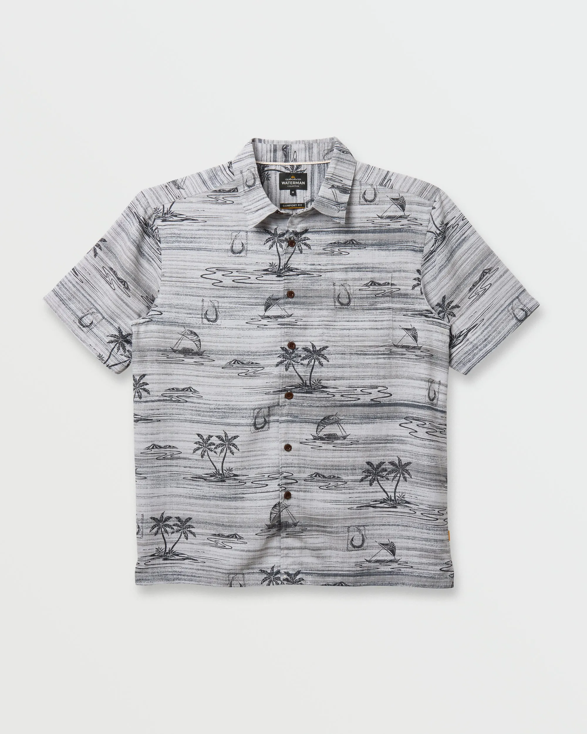 Waterman Island Daze Short Sleeve Shirt - Phantom sold by Quiksilver product image thumbnail 5