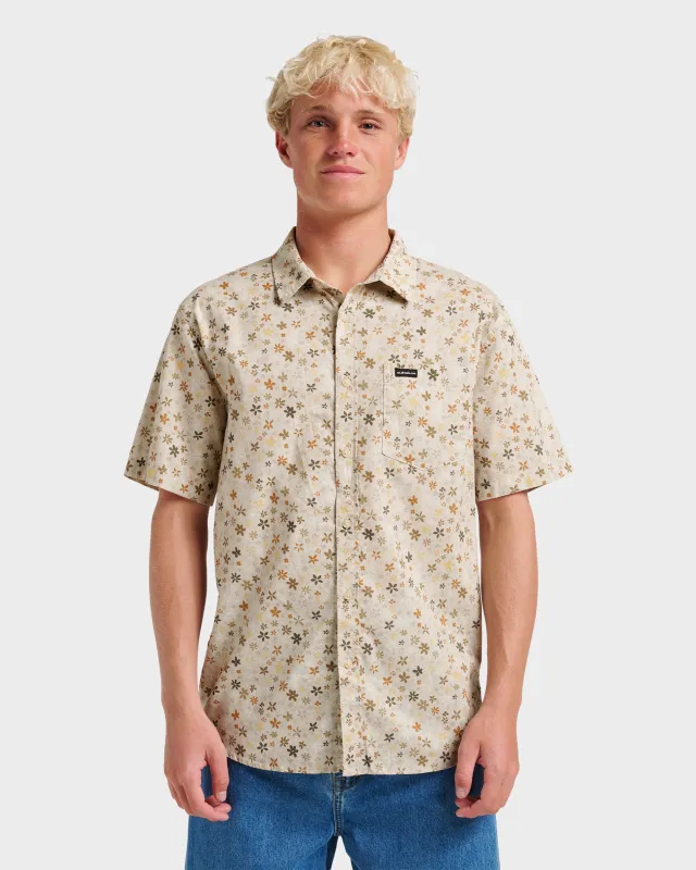 Ditsy Mini Classic Short Sleeve Shirt - Moonstruck sold by Quiksilver