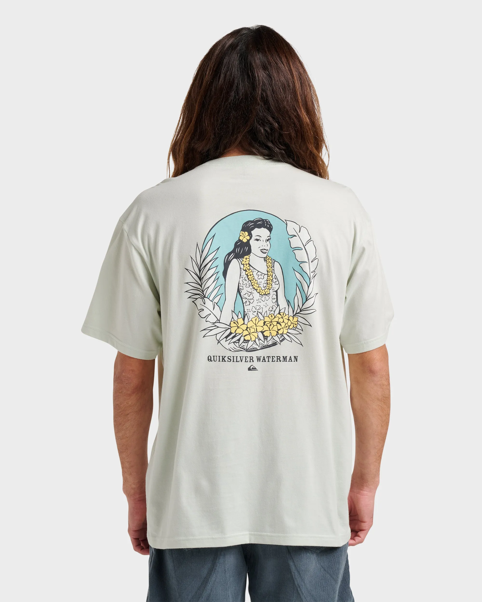 Waterman Aloha Sunset Classic T-shirt - Smoke sold by Quiksilver product image thumbnail 2