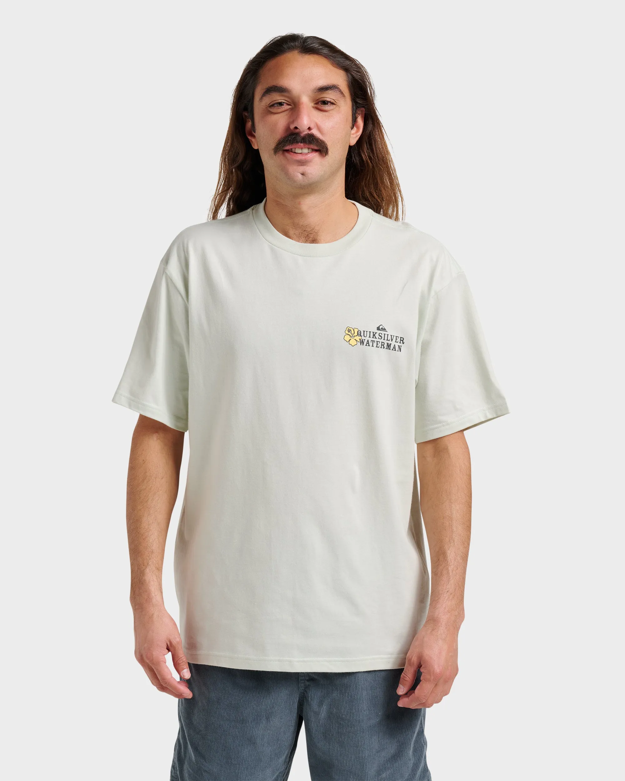 Waterman Aloha Sunset Classic T-shirt - Smoke sold by Quiksilver