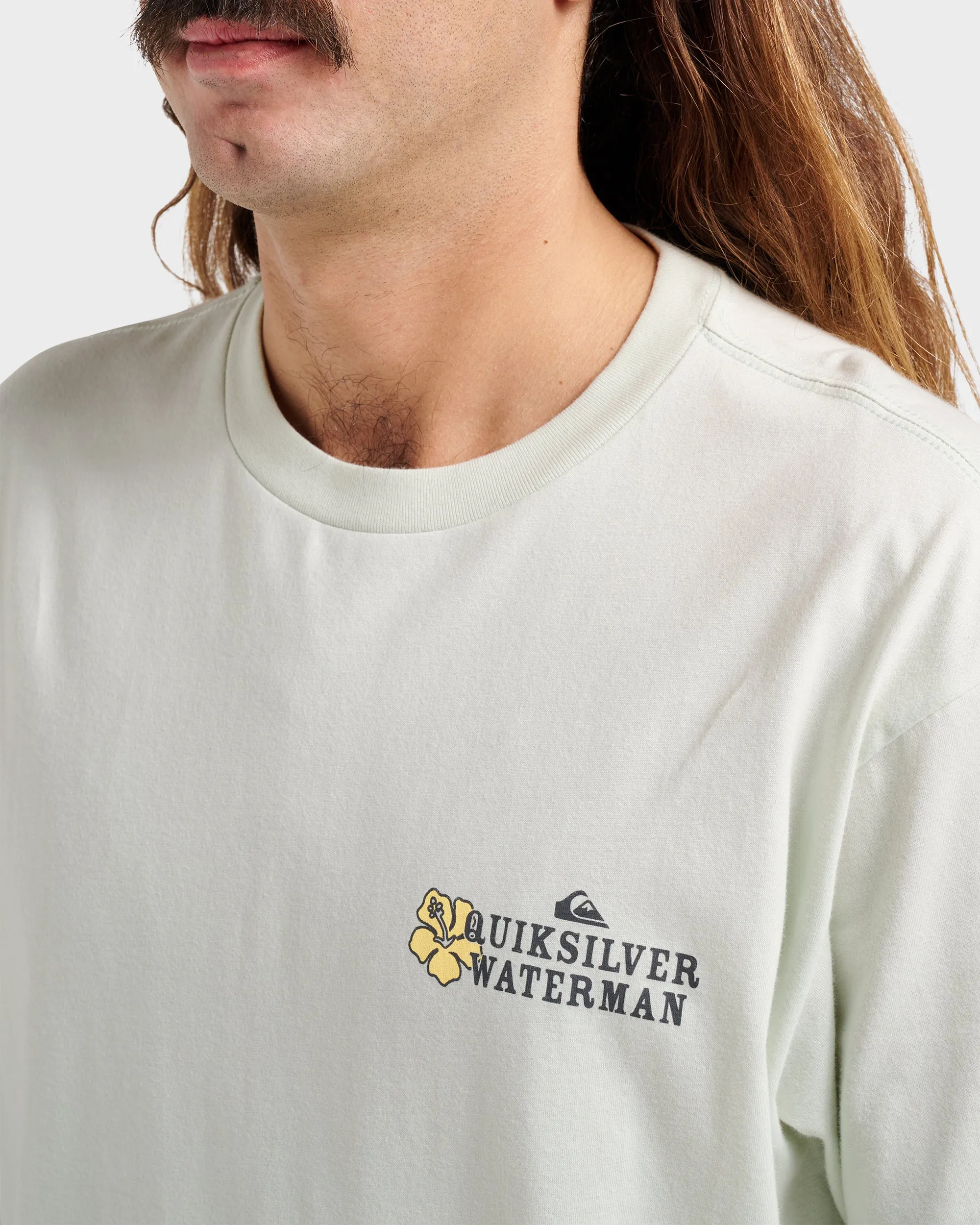 Waterman Aloha Sunset Classic T-shirt - Smoke sold by Quiksilver product image thumbnail 4