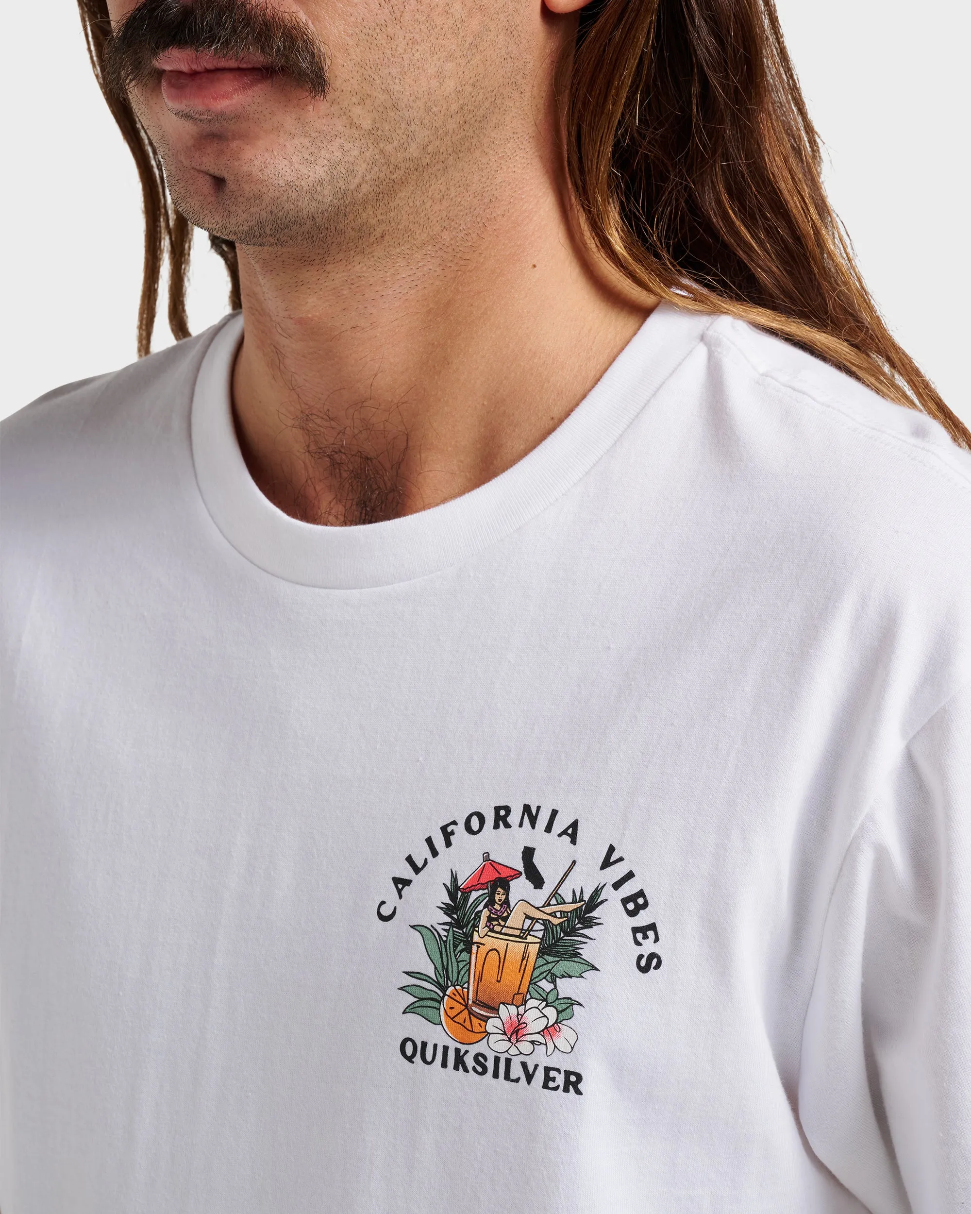 Ca California Vibes Classic T-shirt - White sold by Quiksilver product image thumbnail 4