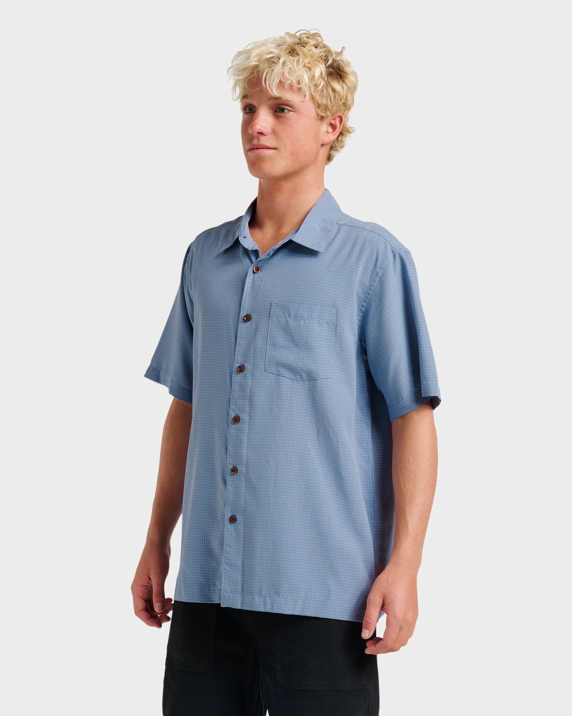 Waterman Check Out Shirt - Flint Stone sold by Quiksilver product image thumbnail 3