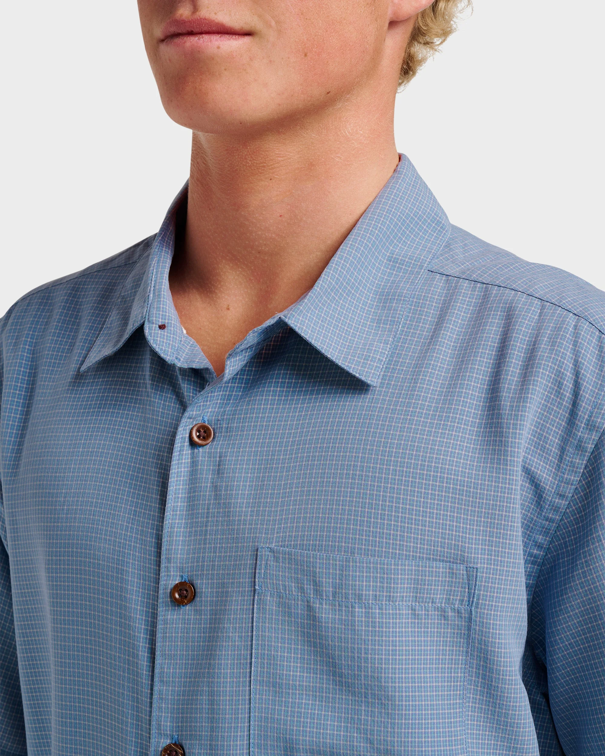 Waterman Check Out Shirt - Flint Stone sold by Quiksilver product image thumbnail 4