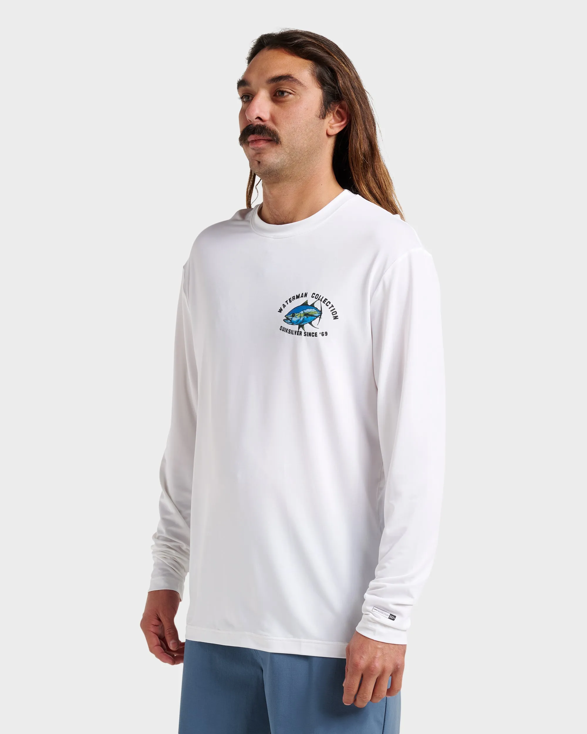 Waterman Coolbreeze Long Sleeve Surf Tee - White sold by Quiksilver product image thumbnail 3