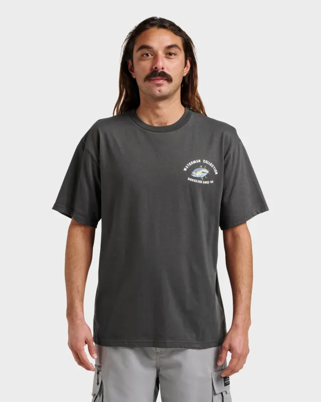 Waterman Double Ahi Classic T-shirt - Phantom sold by Quiksilver