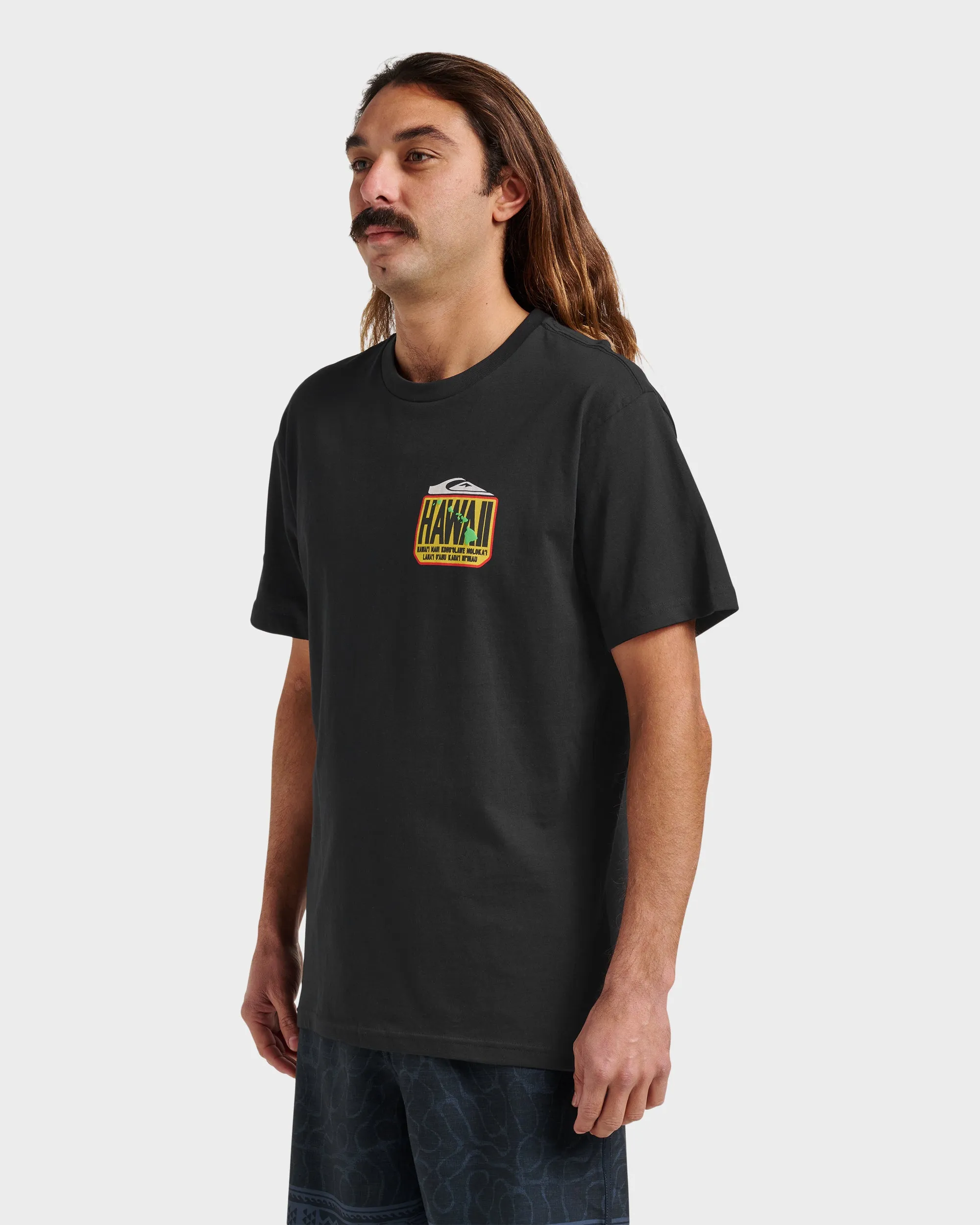 Hi Hawaii Crest Classic T-shirt - Black sold by Quiksilver product image thumbnail 3