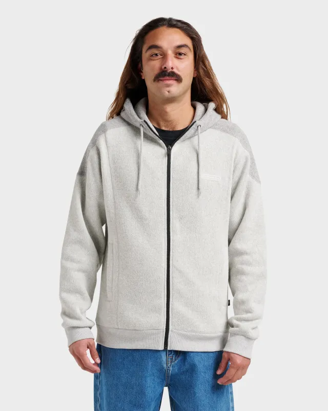 Keller Zip Hoodie - Light Gray Heather sold by Quiksilver