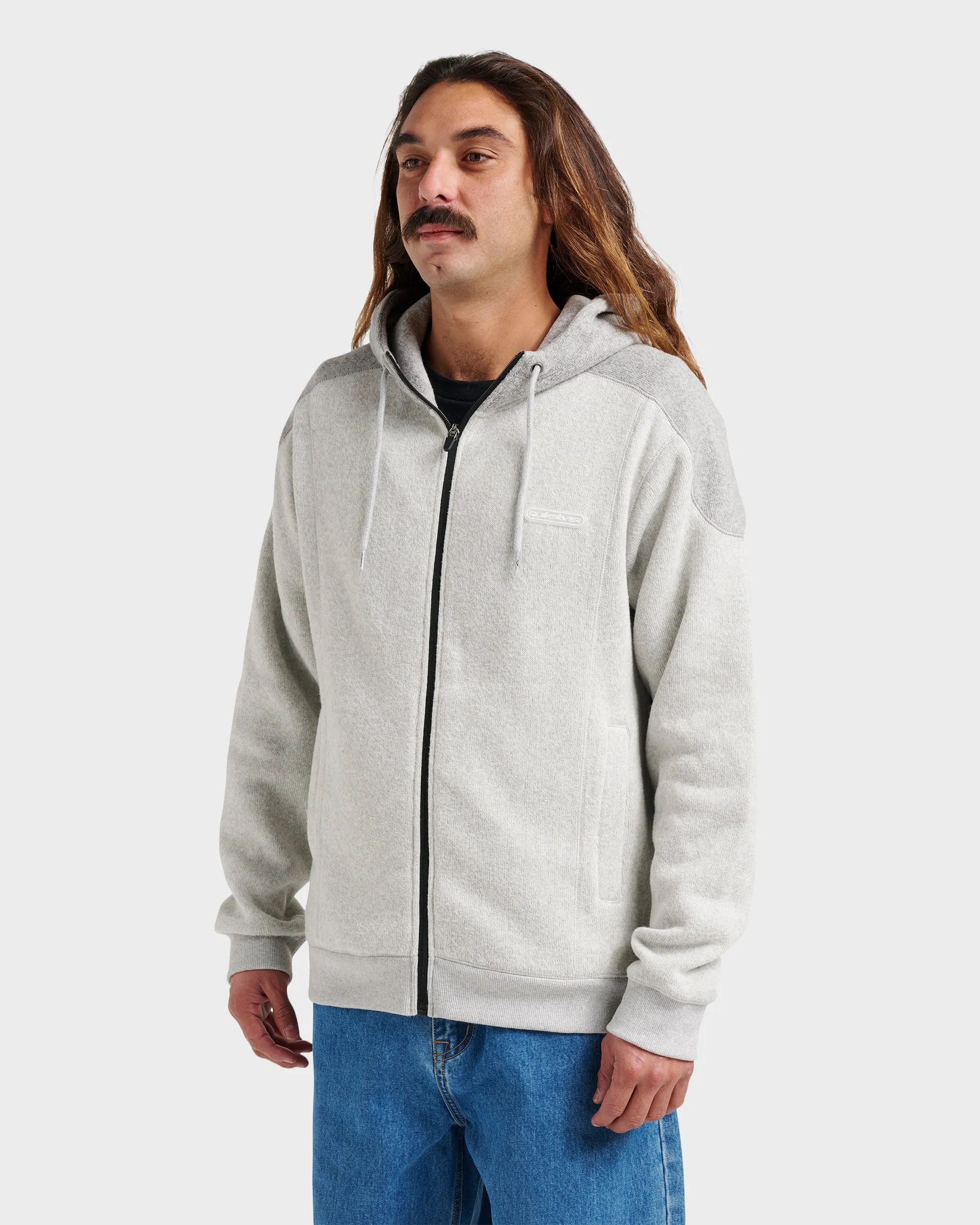 Keller Zip Hoodie - Light Gray Heather sold by Quiksilver product image thumbnail 3