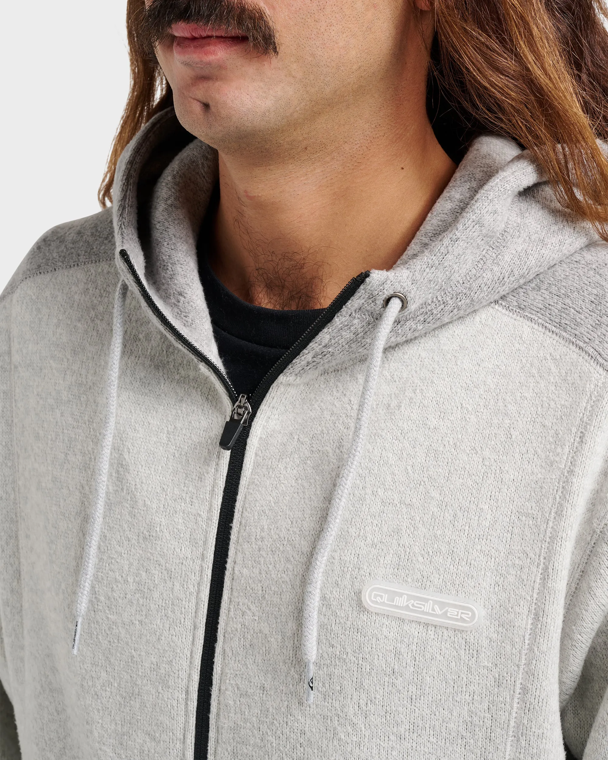 Keller Zip Hoodie - Light Gray Heather sold by Quiksilver product image thumbnail 4
