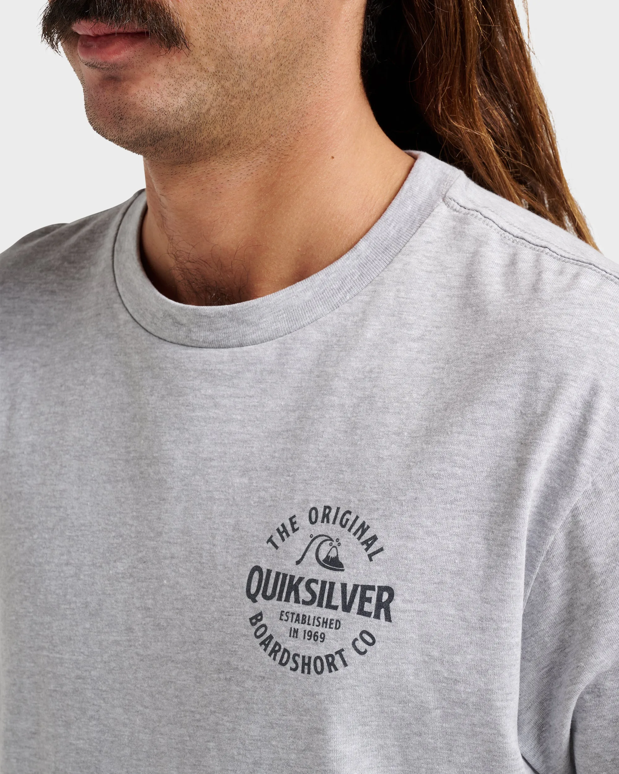 Locked Up Classic T-shirt - Athletic Gray sold by Quiksilver product image thumbnail 4