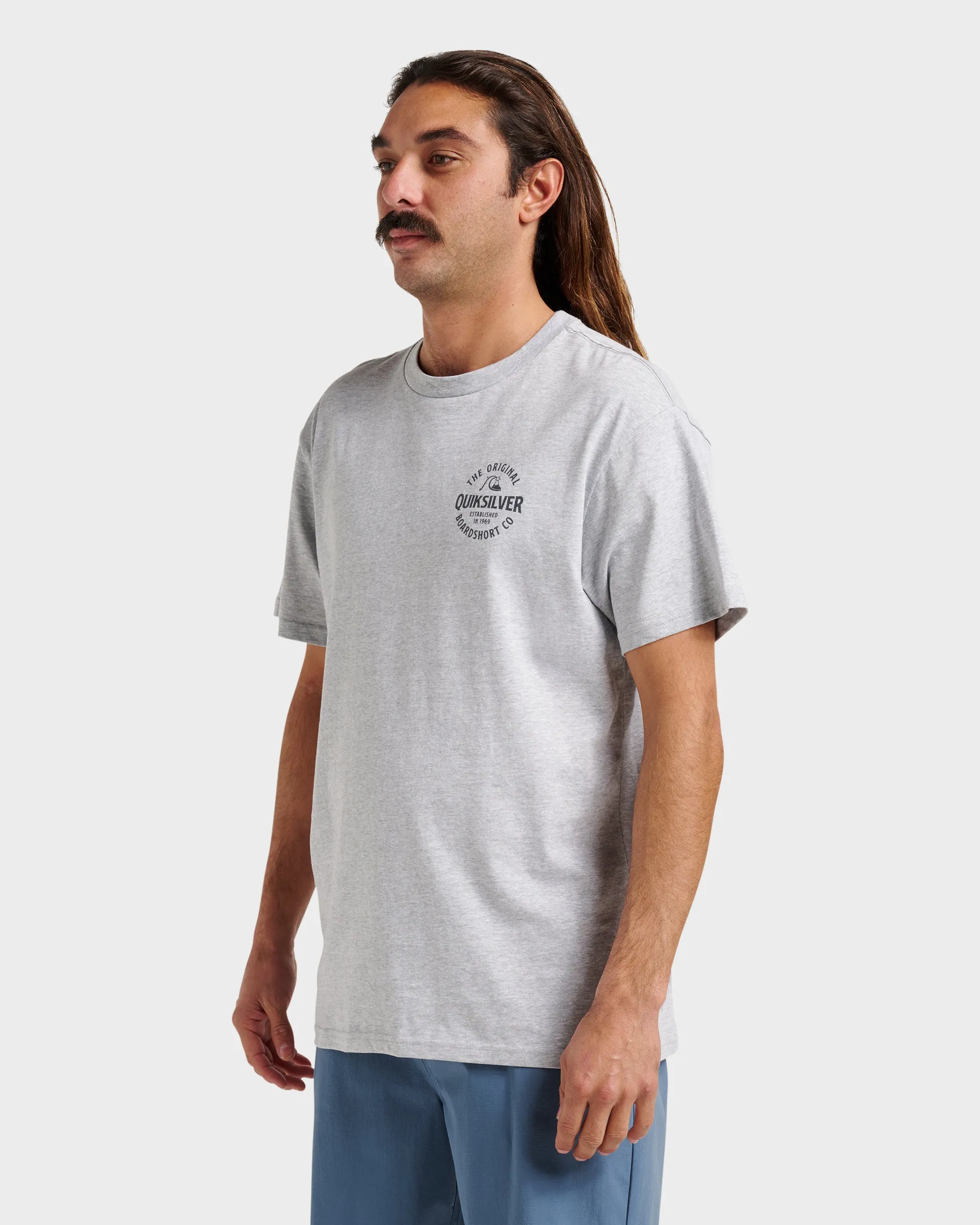 Locked Up Classic T-shirt - Athletic Gray sold by Quiksilver product image thumbnail 3