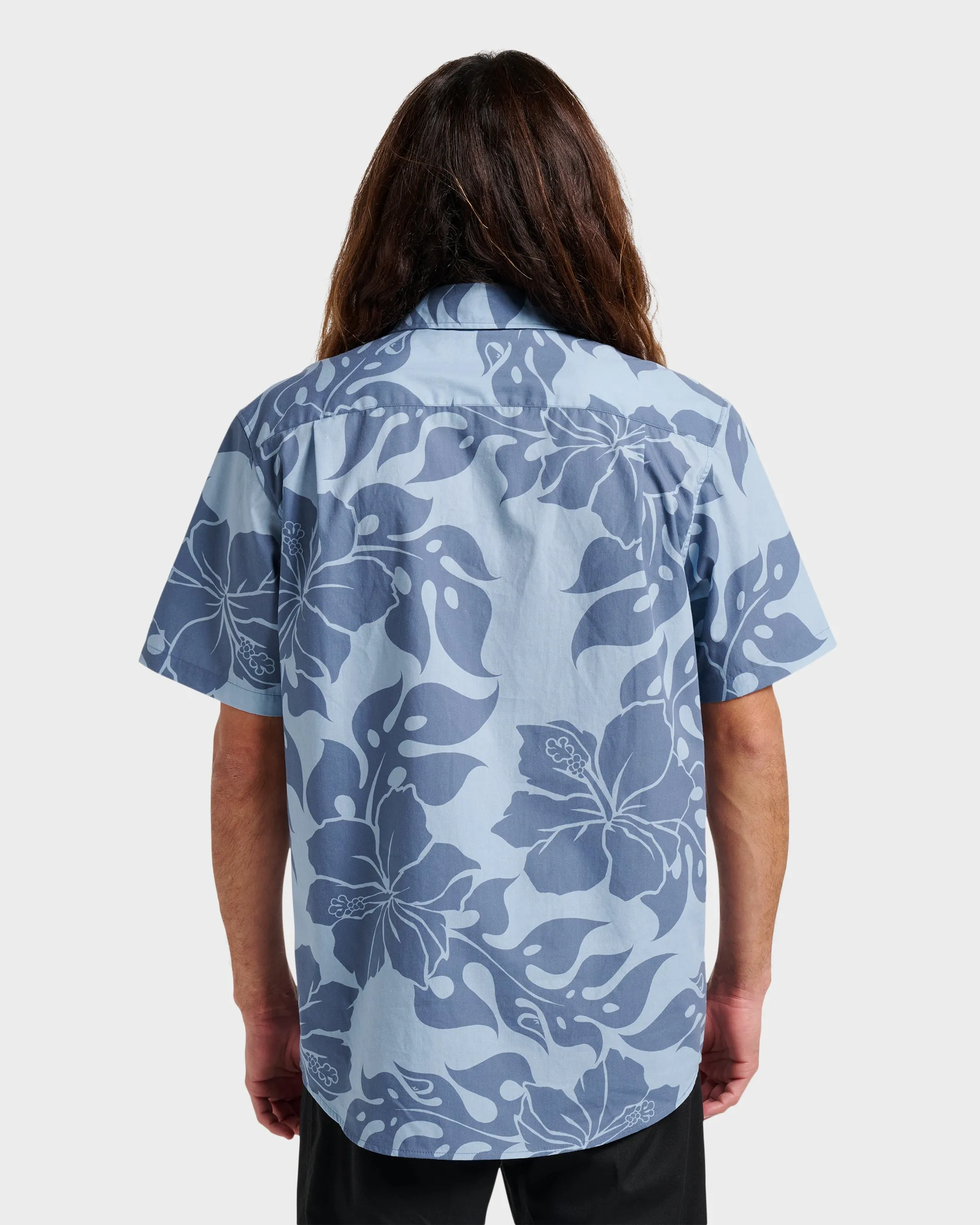 Oceanview Classic Short Sleeve Shirt - Ashley Blue sold by Quiksilver product image thumbnail 2