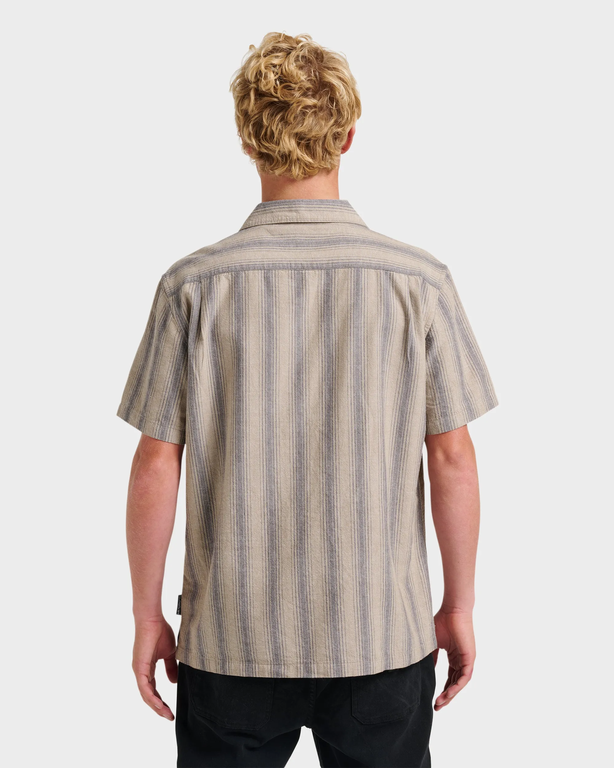Oxford Stripe Casual Short Sleeve Shirt - Fallen Rock sold by Quiksilver product image thumbnail 2