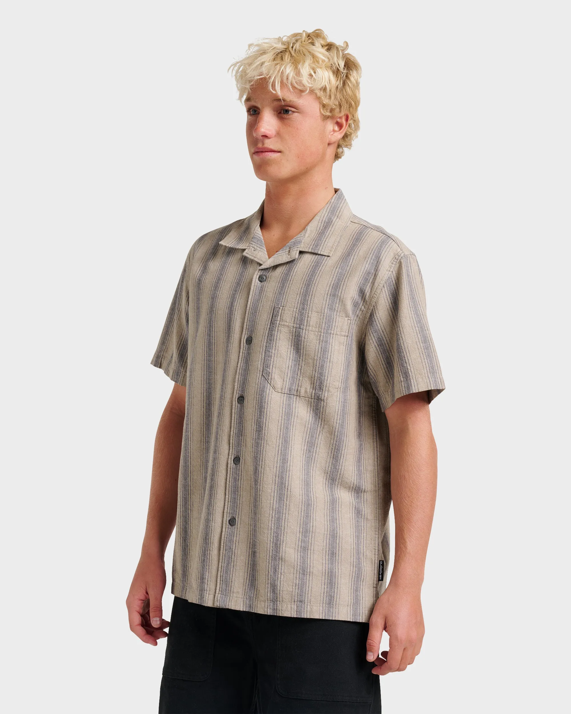 Oxford Stripe Casual Short Sleeve Shirt - Fallen Rock sold by Quiksilver product image thumbnail 3