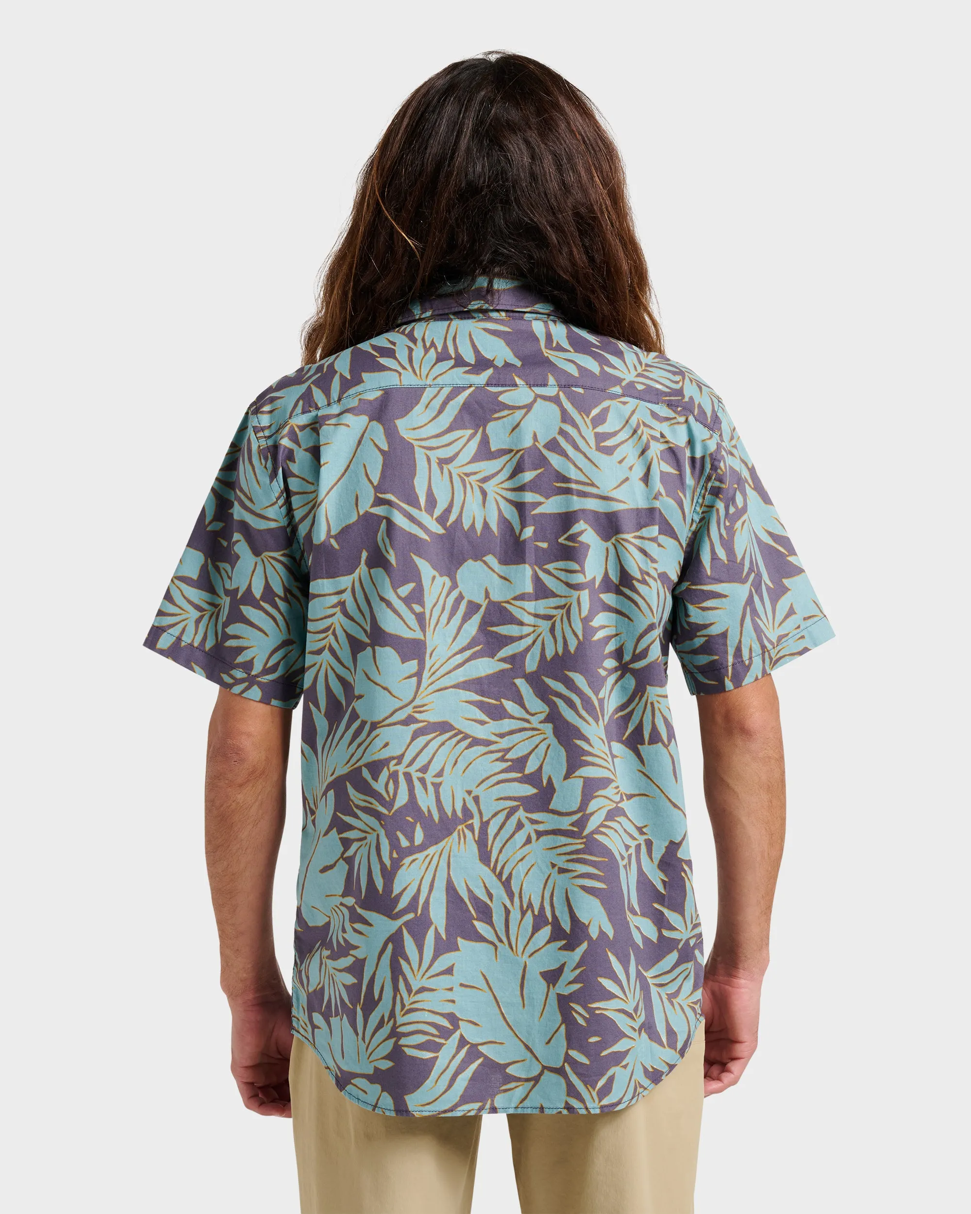 Palm Trip Classic Short Sleeve Shirt - Graystone sold by Quiksilver product image thumbnail 2