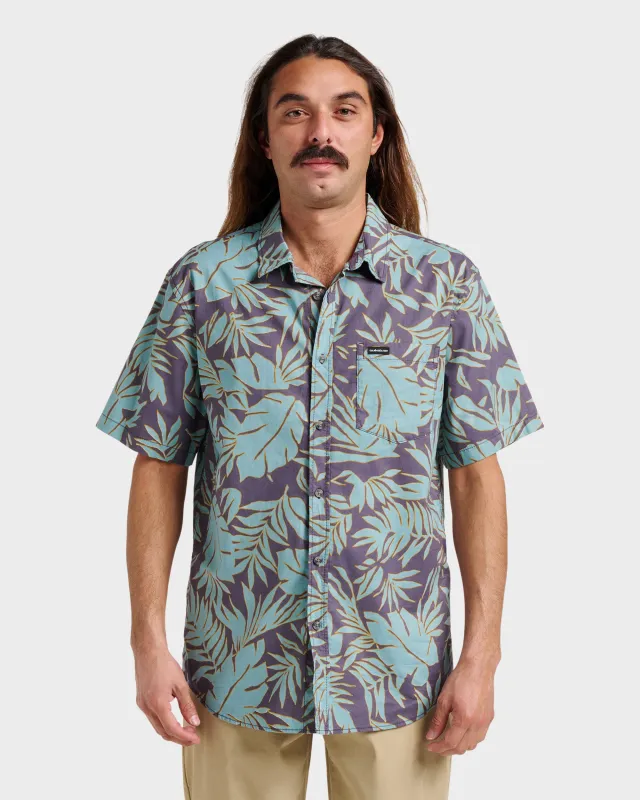 Palm Trip Classic Short Sleeve Shirt - Graystone sold by Quiksilver