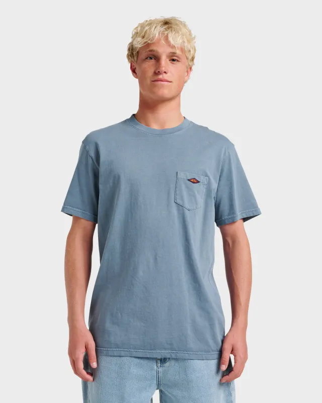 Saltwater Pocket Tee - China Blue sold by Quiksilver