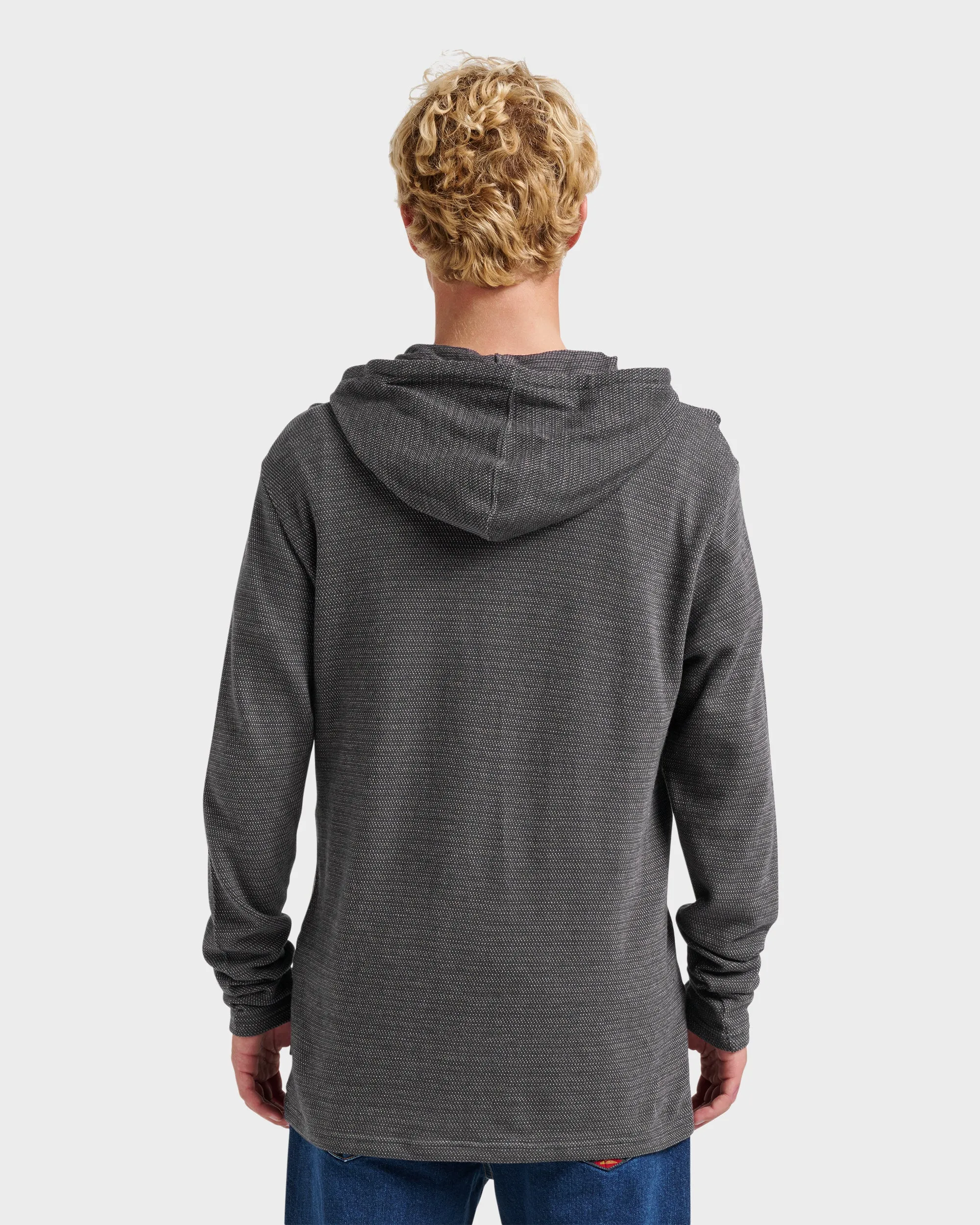 Vista Long Sleeve Hood - Graystone sold by Quiksilver product image thumbnail 2