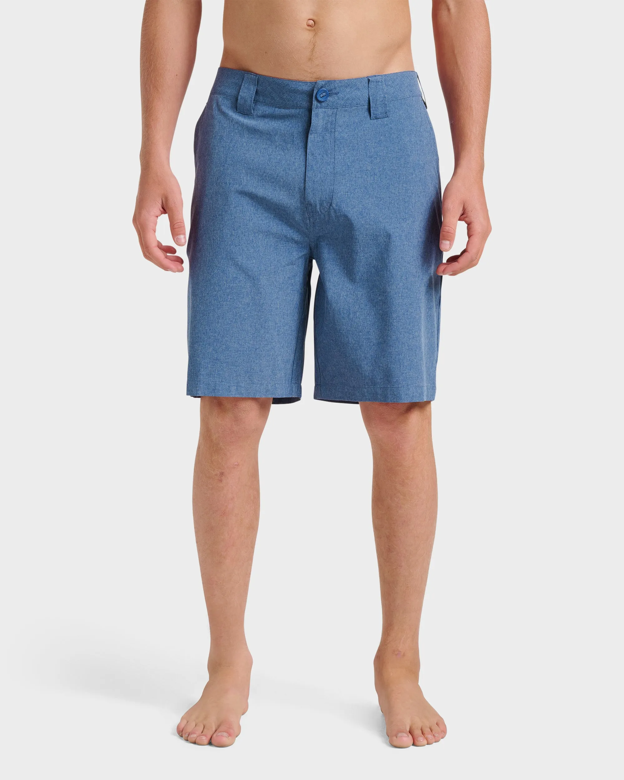 Union Heather 20" Amphibian Hybrid Shorts - Indigo Mist sold by Quiksilver
