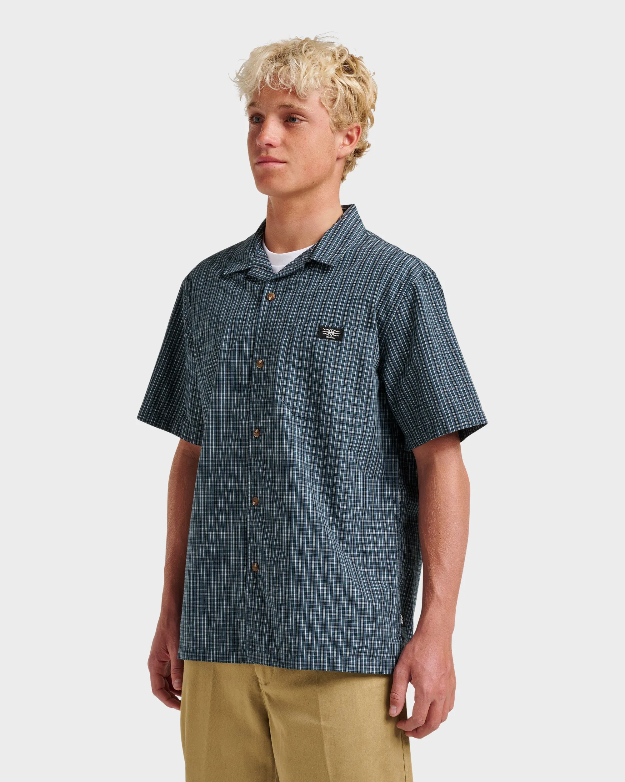 Liquid Metal Short Sleeve Shirt - Orion Blue sold by Quiksilver product image thumbnail 3
