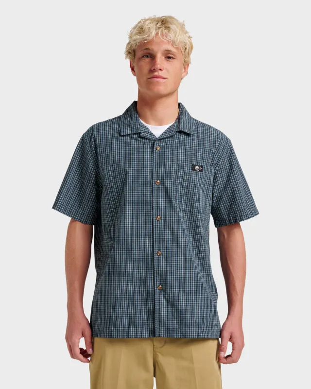 Liquid Metal Short Sleeve Shirt - Orion Blue sold by Quiksilver