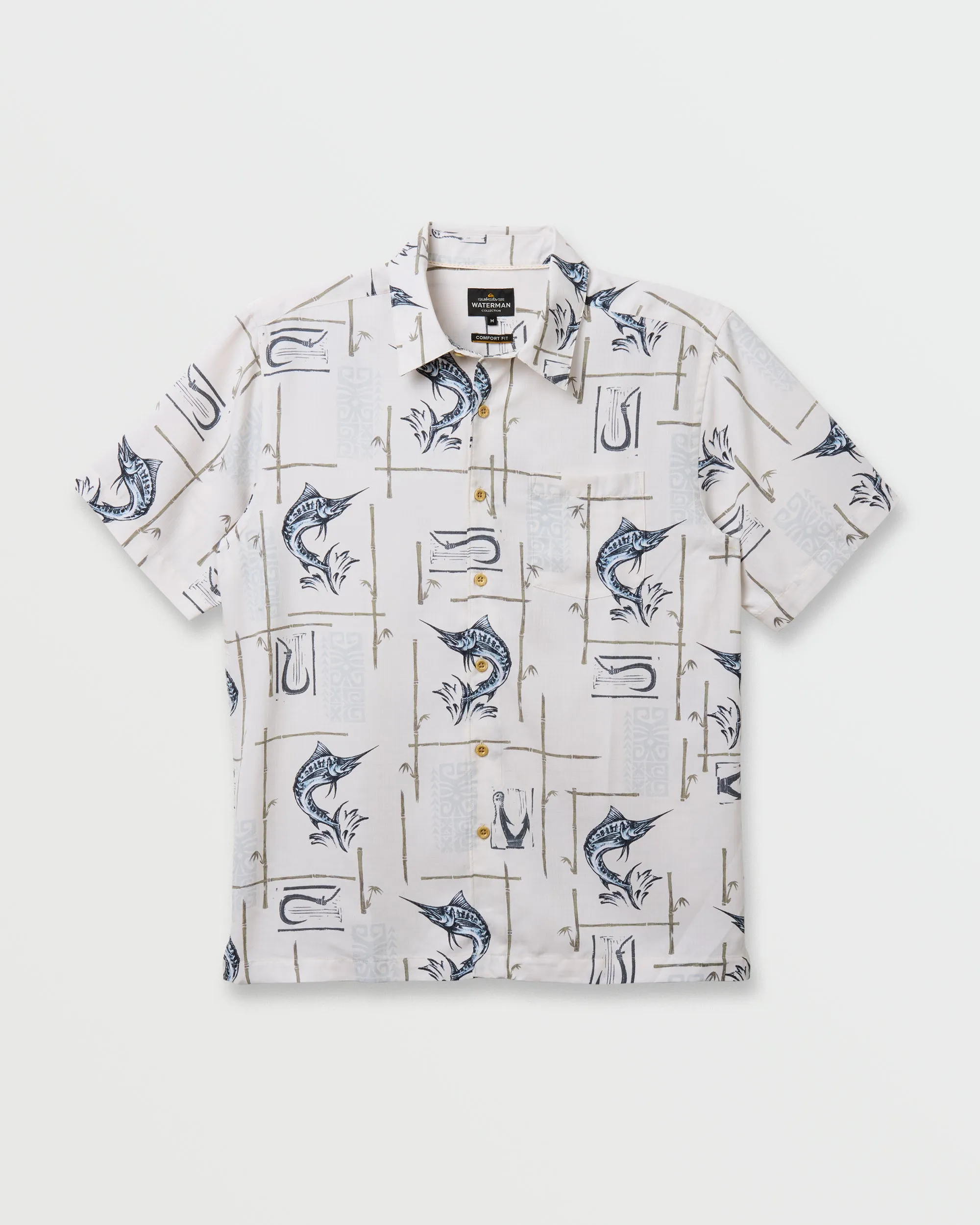 Waterman Big Day Short Sleeve Shirt - White sold by Quiksilver product image thumbnail 5