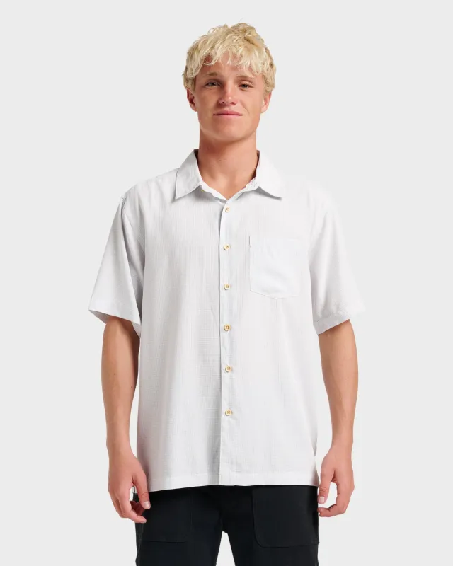 Waterman Check Out Shirt - White sold by Quiksilver
