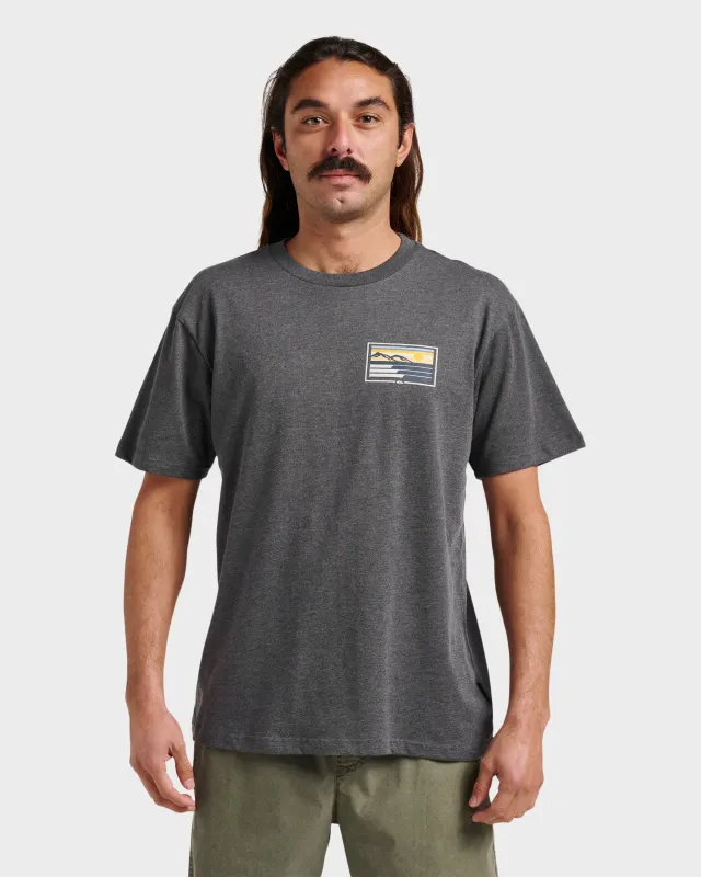 Coastal Vibes Classic T-shirt - Charcoal Heather sold by Quiksilver